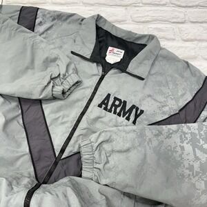 Skilcraft US Army Jacket IPFU Mens Large JWOD Camo Coat Lined Zip Windbreaker